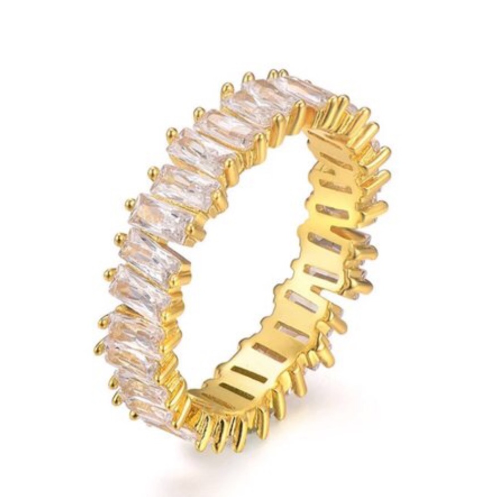 Stackable CZ Band Ring - Picture 8 of 9